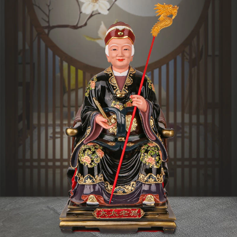 善缘堂黑妈妈佛像树脂手工彩绘家居客厅桌面摆件黑老太像厂家直销
