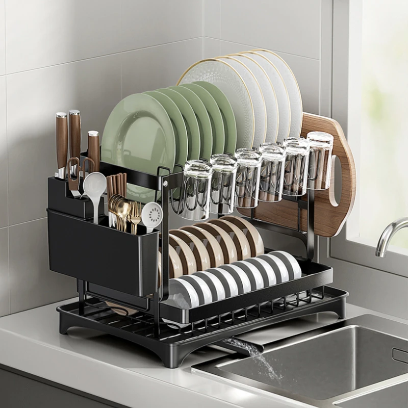 厨房沥水碗筷架置物架碗碟碗盘收纳架碗碟沥水架厨房架家用沥水盒