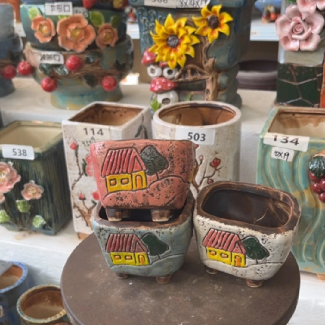 【闪购商品】紫砂花盆陶瓷制品