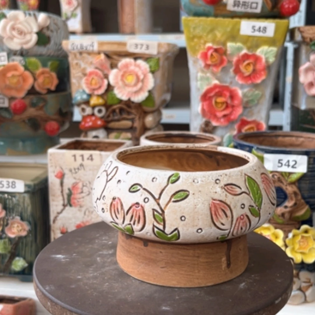 【闪购商品】紫砂花盆陶瓷制品