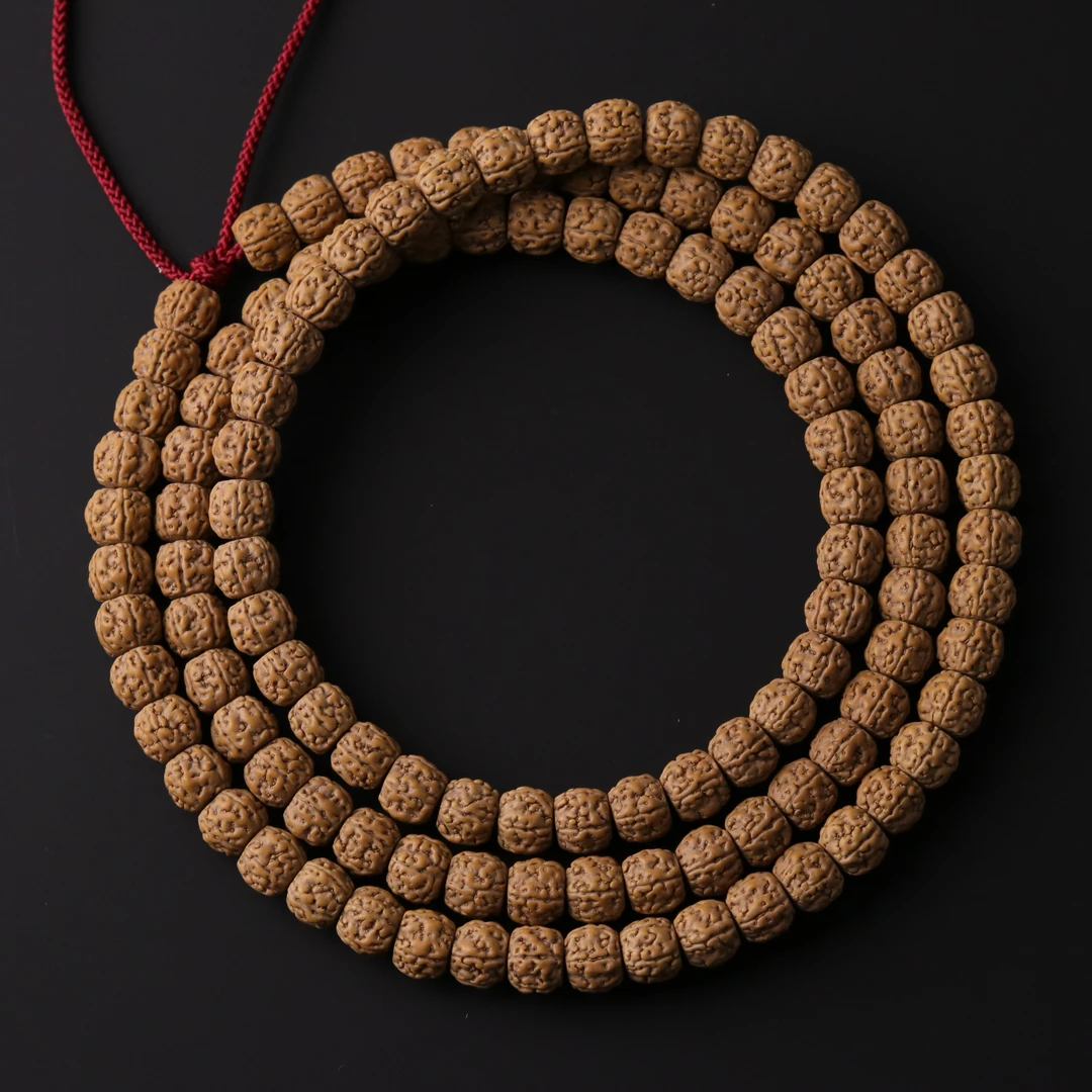 S5607-1一代龙定制款藏式盘龙纹108长串小金刚文玩（送工具）