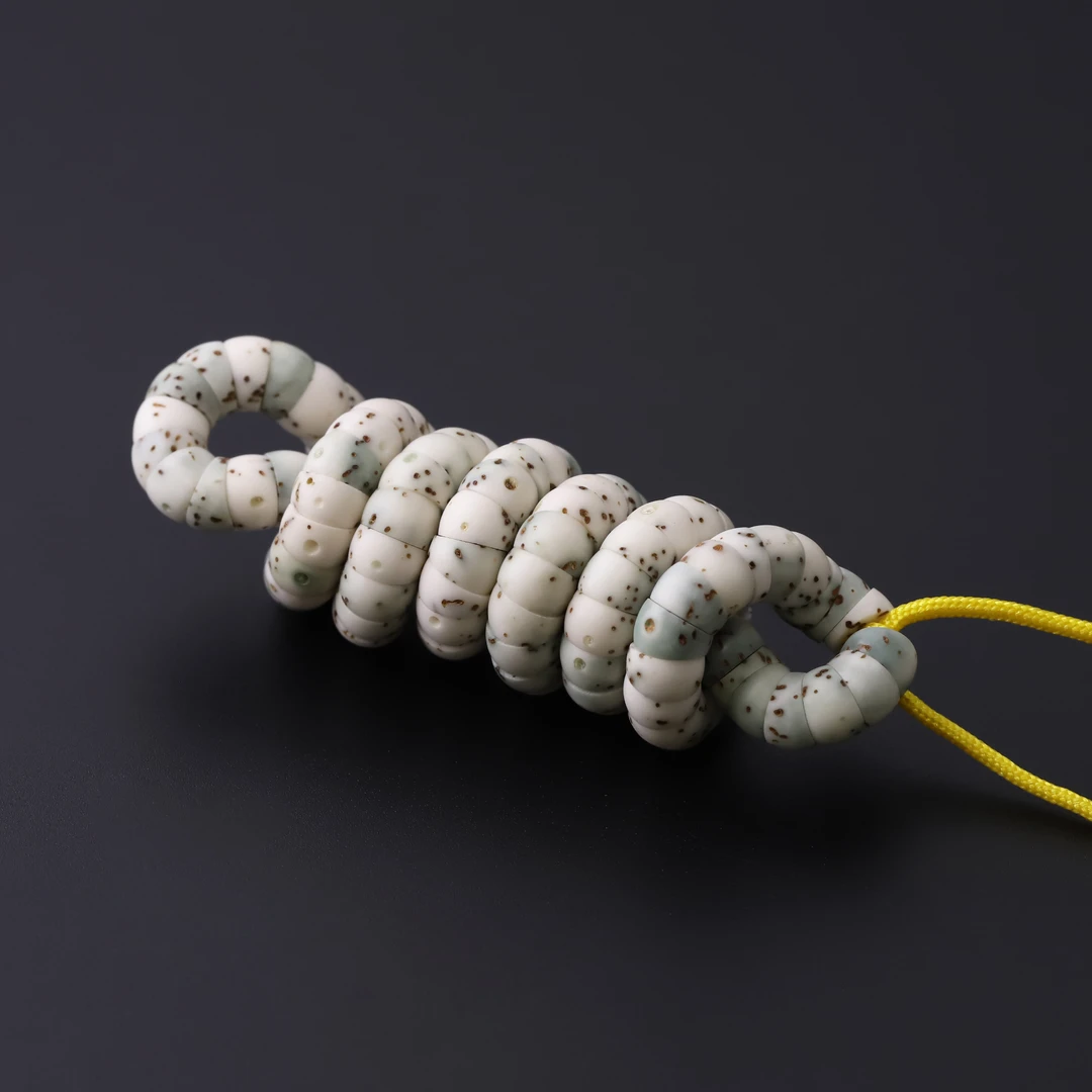 S7841-2 【瓷绿半壁大肠】月朗星稀斜切大肠星月菩提108