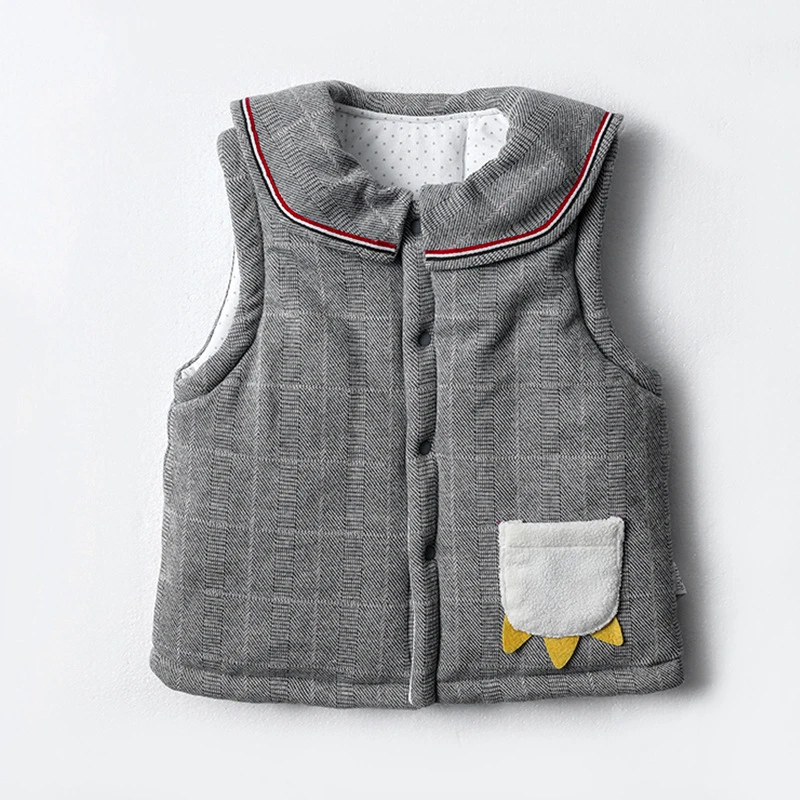 婴儿马甲春秋冬鹅宝加绒加厚儿童外穿纯棉保暖小童男女宝宝背心