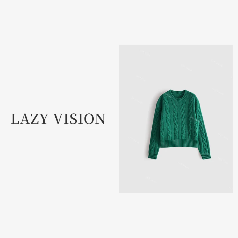 LAZYVISION-羊绒圆领毛衣ZMD-22724芽芽