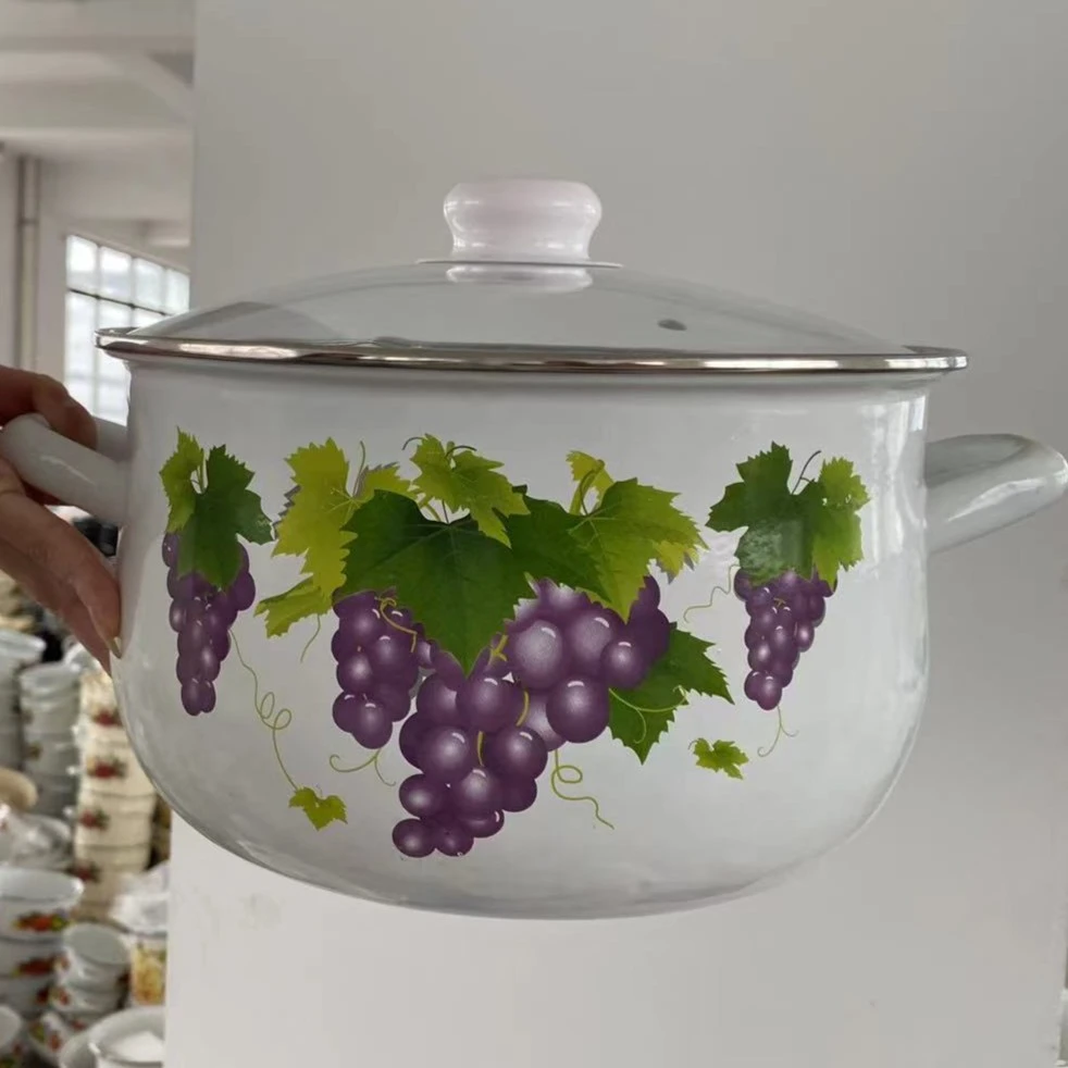 加厚搪瓷汤锅炖锅土耳其火锅24cm可加热