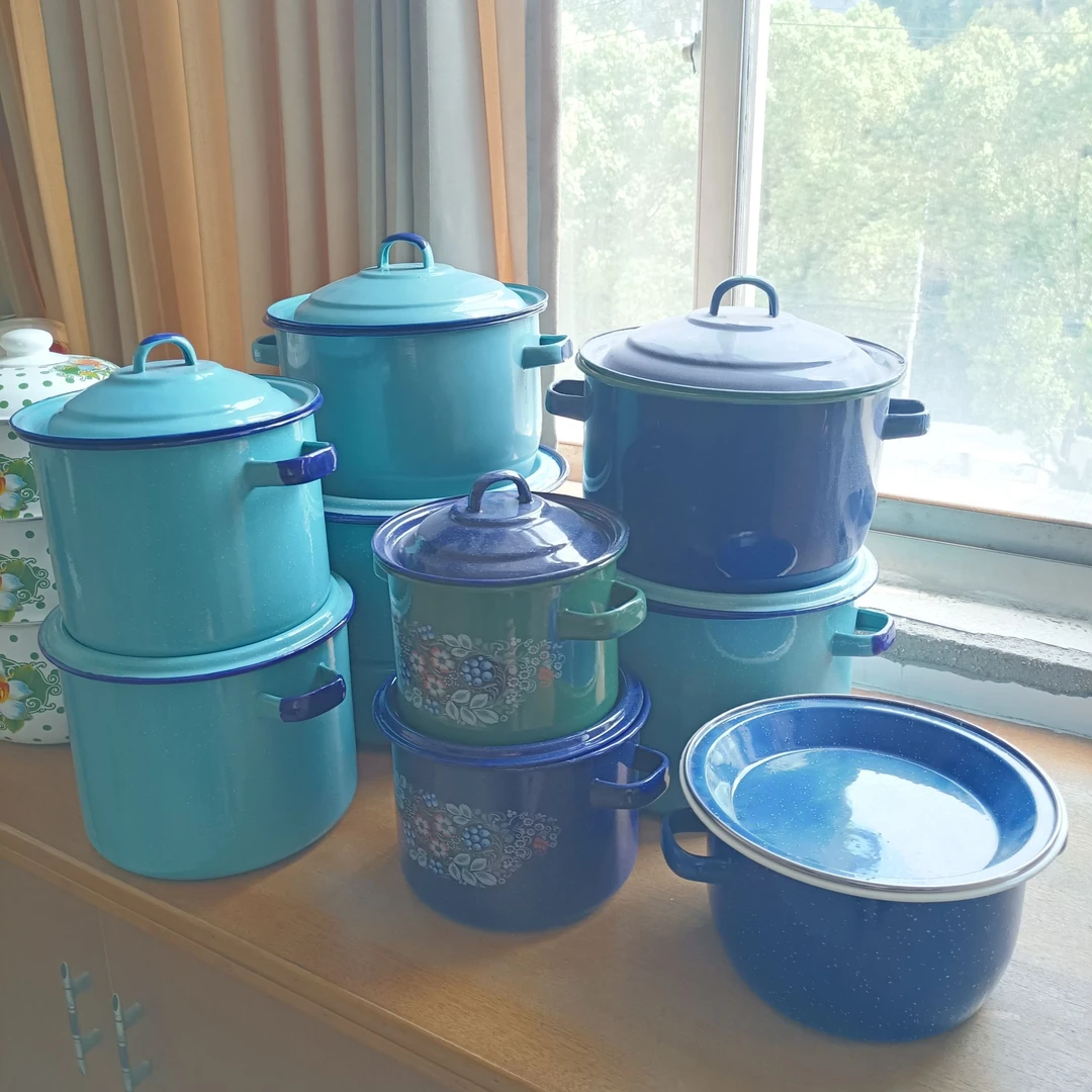 粉丝福利 瑕疵款低价甩经典搪瓷锅纯手工煲汤可加热