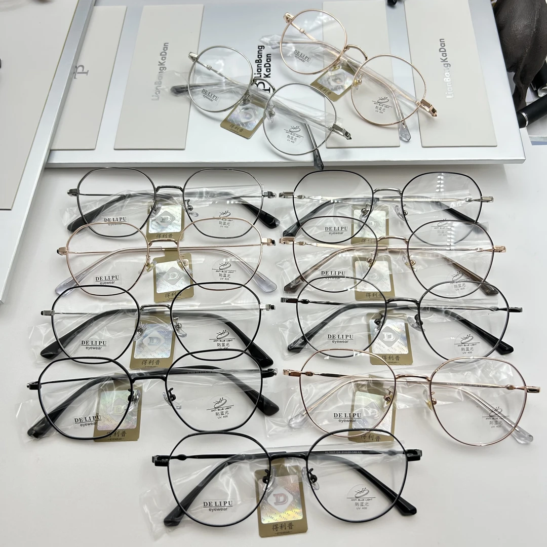 韩板新款圆框素颜眼镜框防蓝光近视镜架时尚商务防蓝光近视眼镜