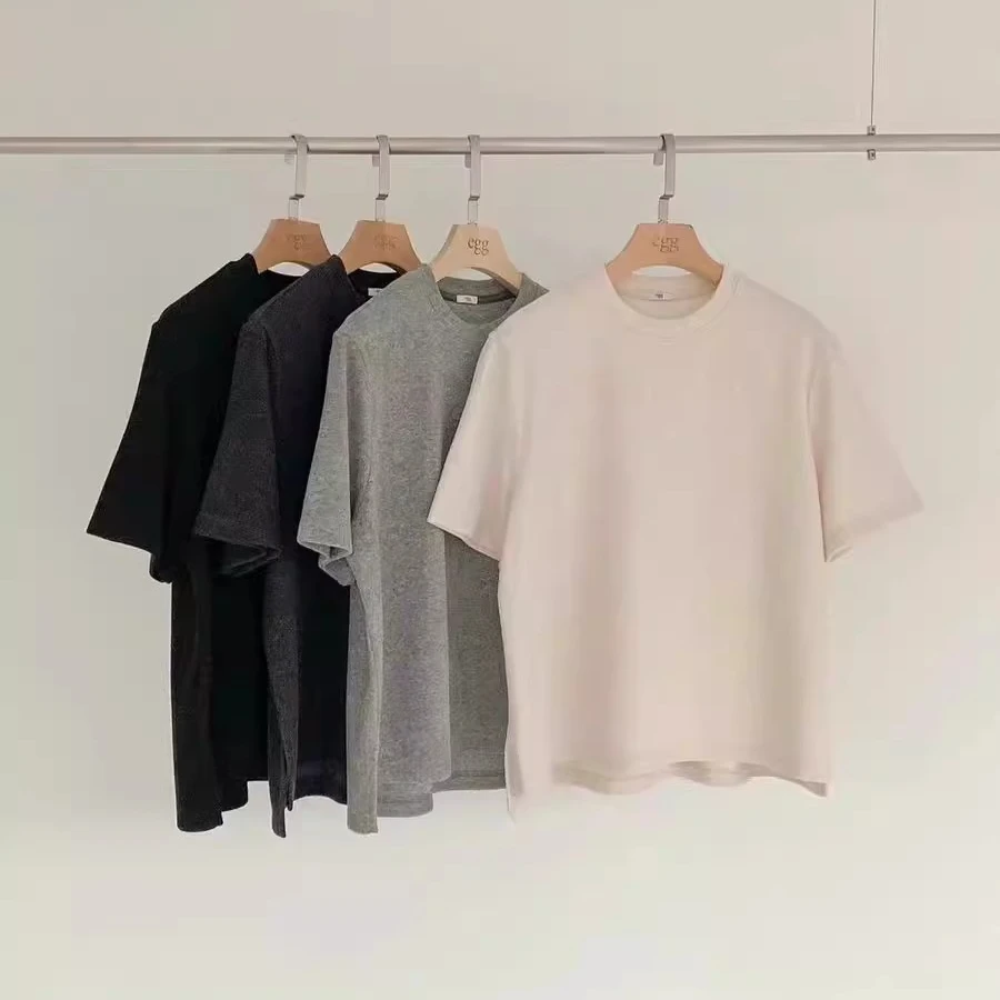 韩国东大门代购egg2024秋冬百搭纯色圆领磨毛亲肤打底短袖T恤D