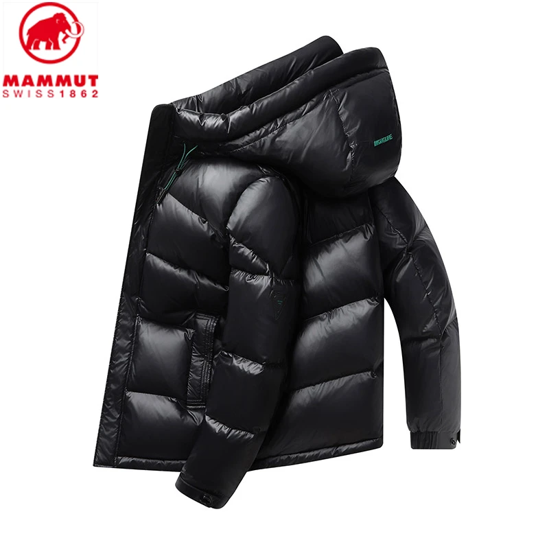 Mammut/猛犸象冬季羽绒服户外加厚防水保暖连帽短款防风外套男