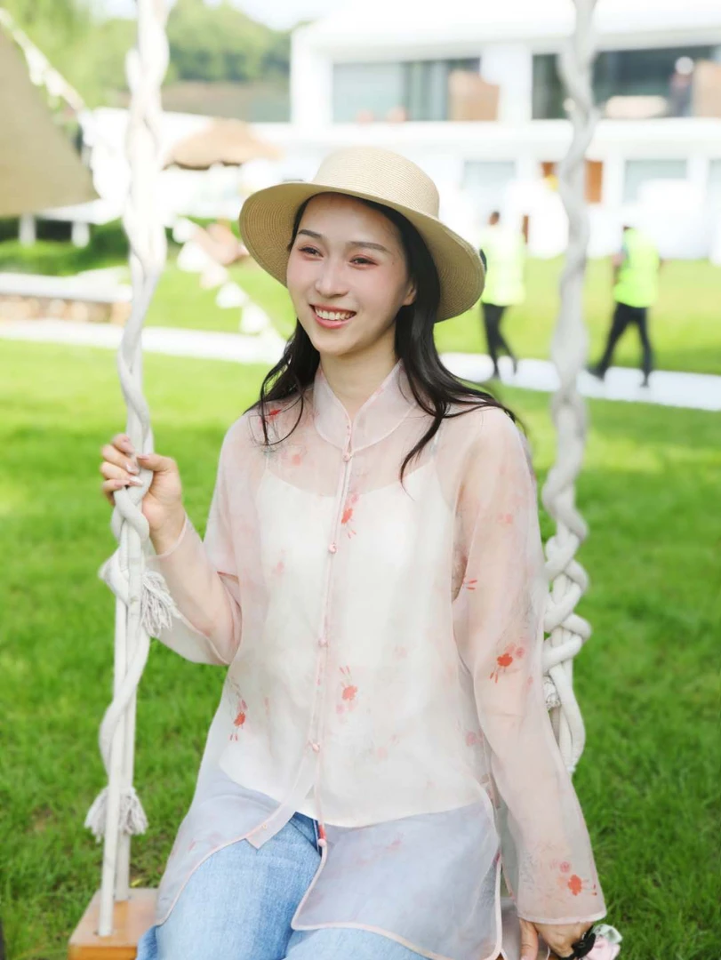 「凌霄」满分桑蚕丝真丝生丝绡新中式防晒上衣XYD24550