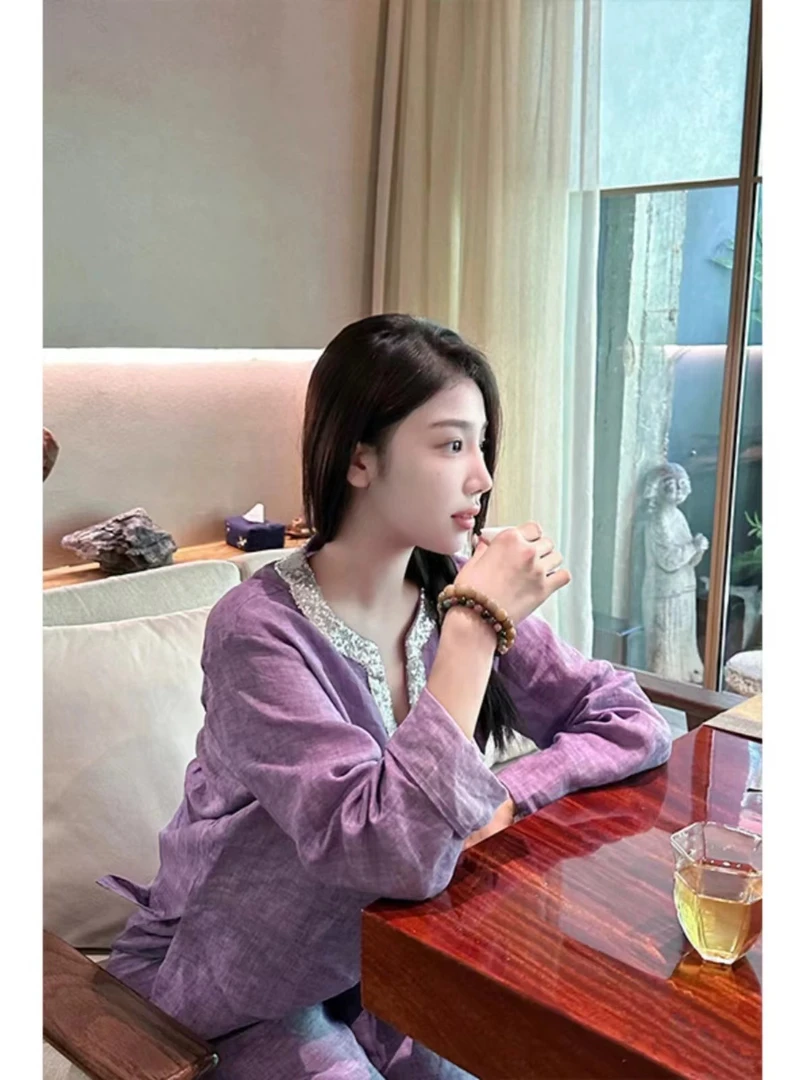 奢华贵气紫色套装