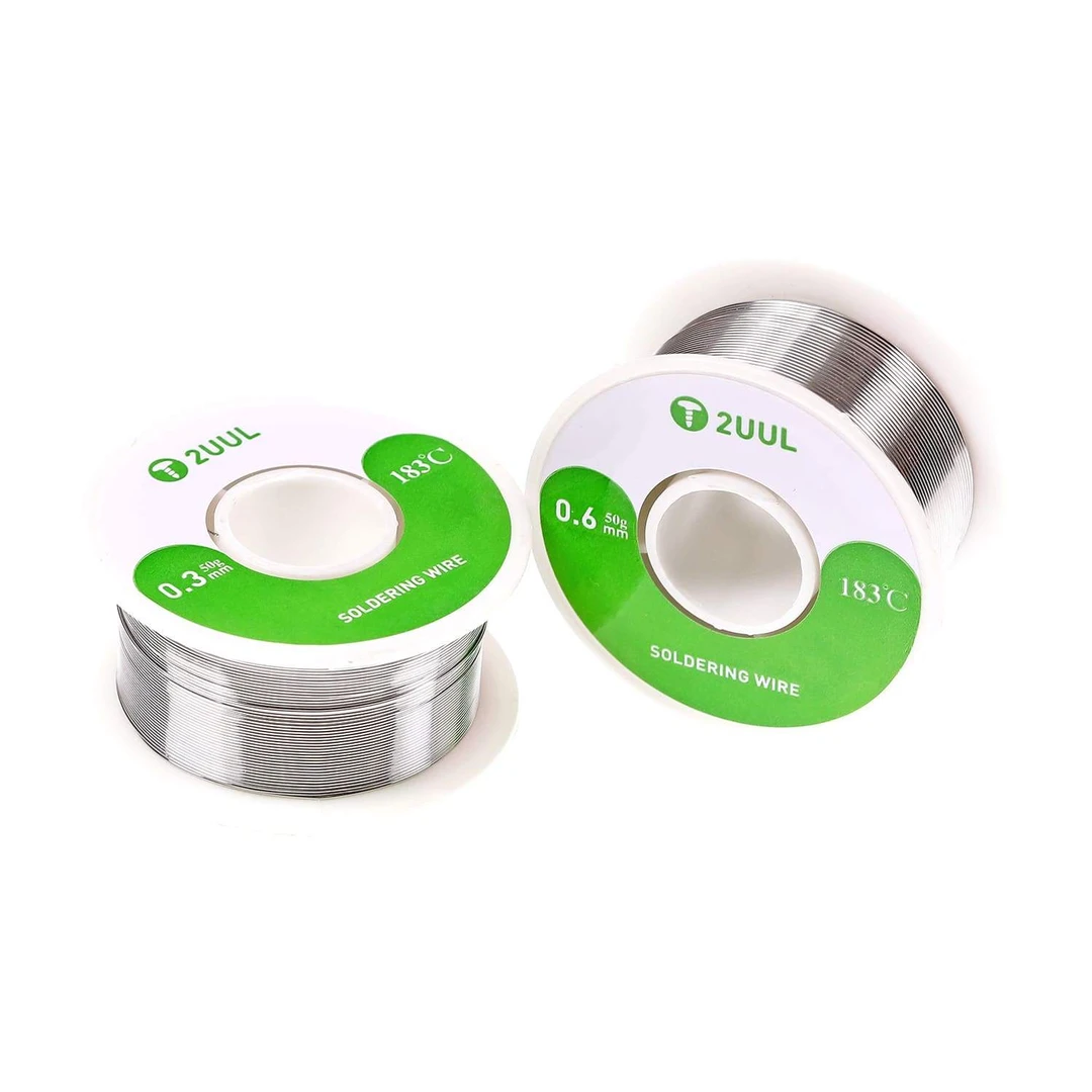 2UUL 高纯度焊锡丝 焊丝手机维修焊锡丝183℃ 0.3mm 0.6mm高亮度