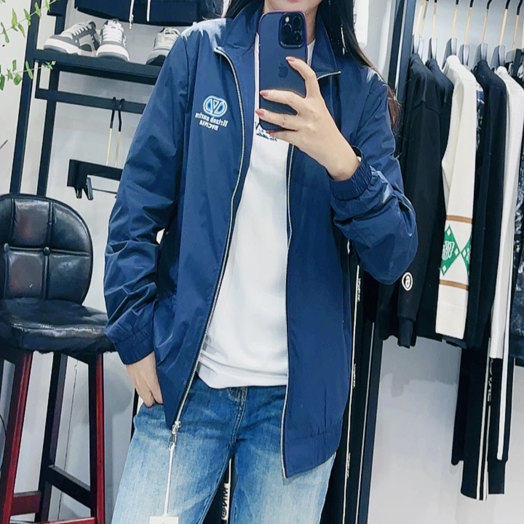 2024春季男士立领外套潮牌印花时尚修身舒适防风轻奢休闲刺绣夹克