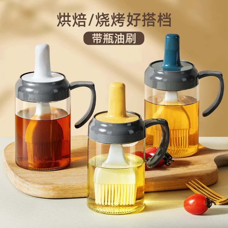 家用油刷瓶油刷瓶硅胶一体烙饼烧烤厨房专用刷耐高温油刷子刷油