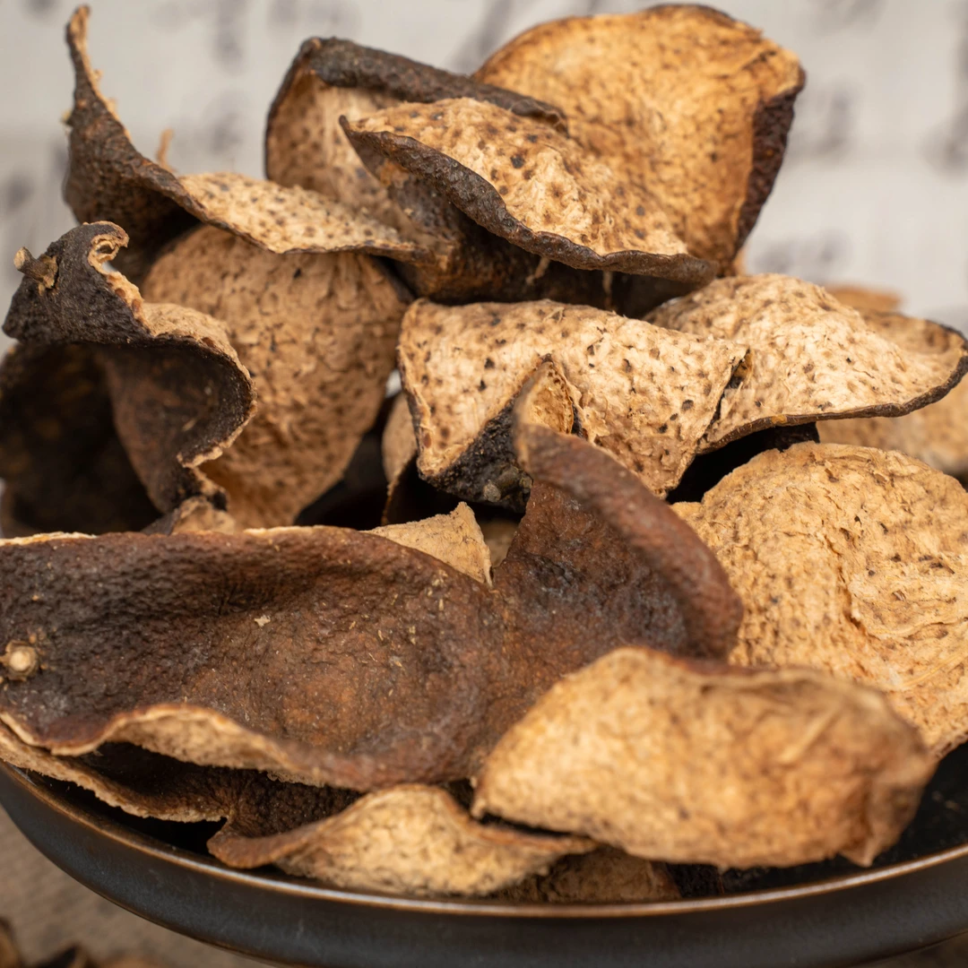 2008年梅江老树圈枝大红皮断皮 正宗纯干仓新会陈皮