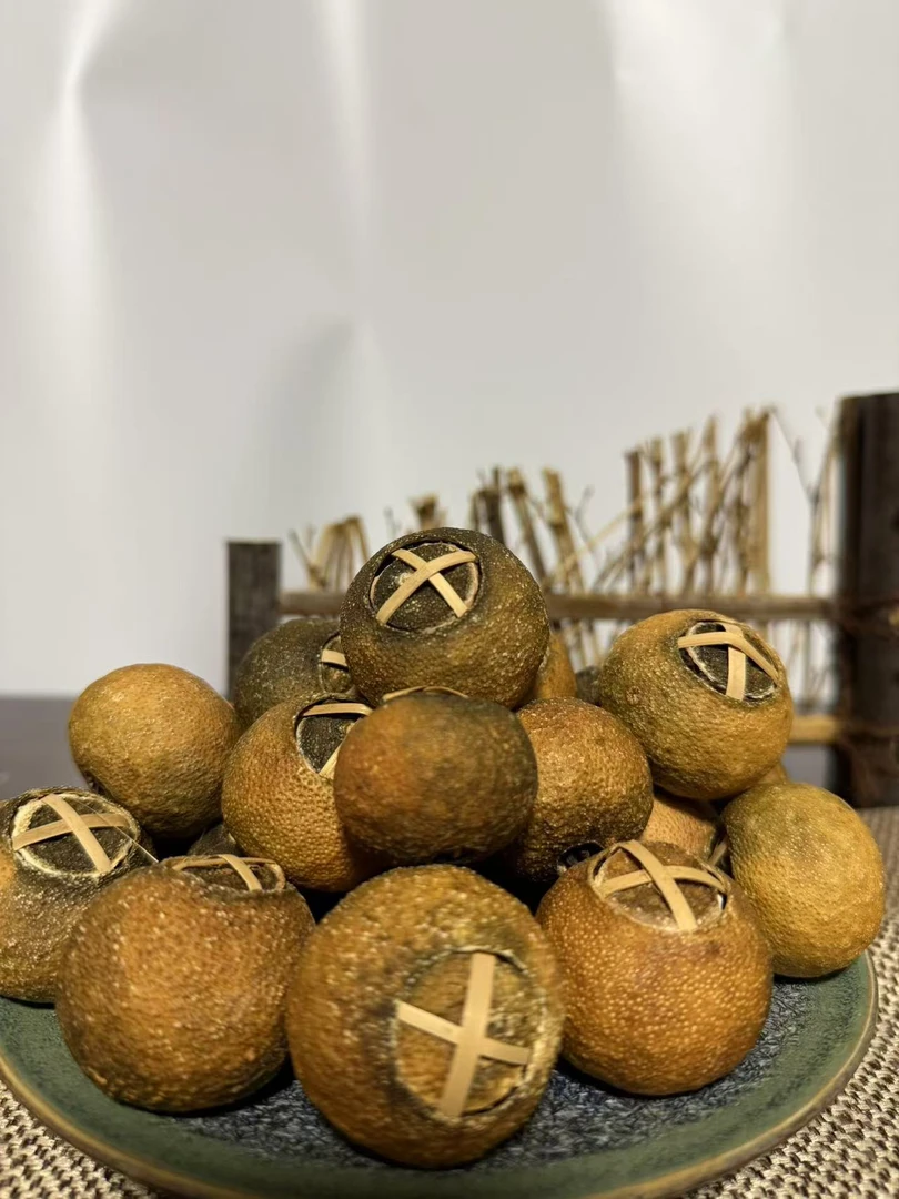 2020年东甲牛比围原枝手工塞盖全日晒小青柑.高级香.醇香