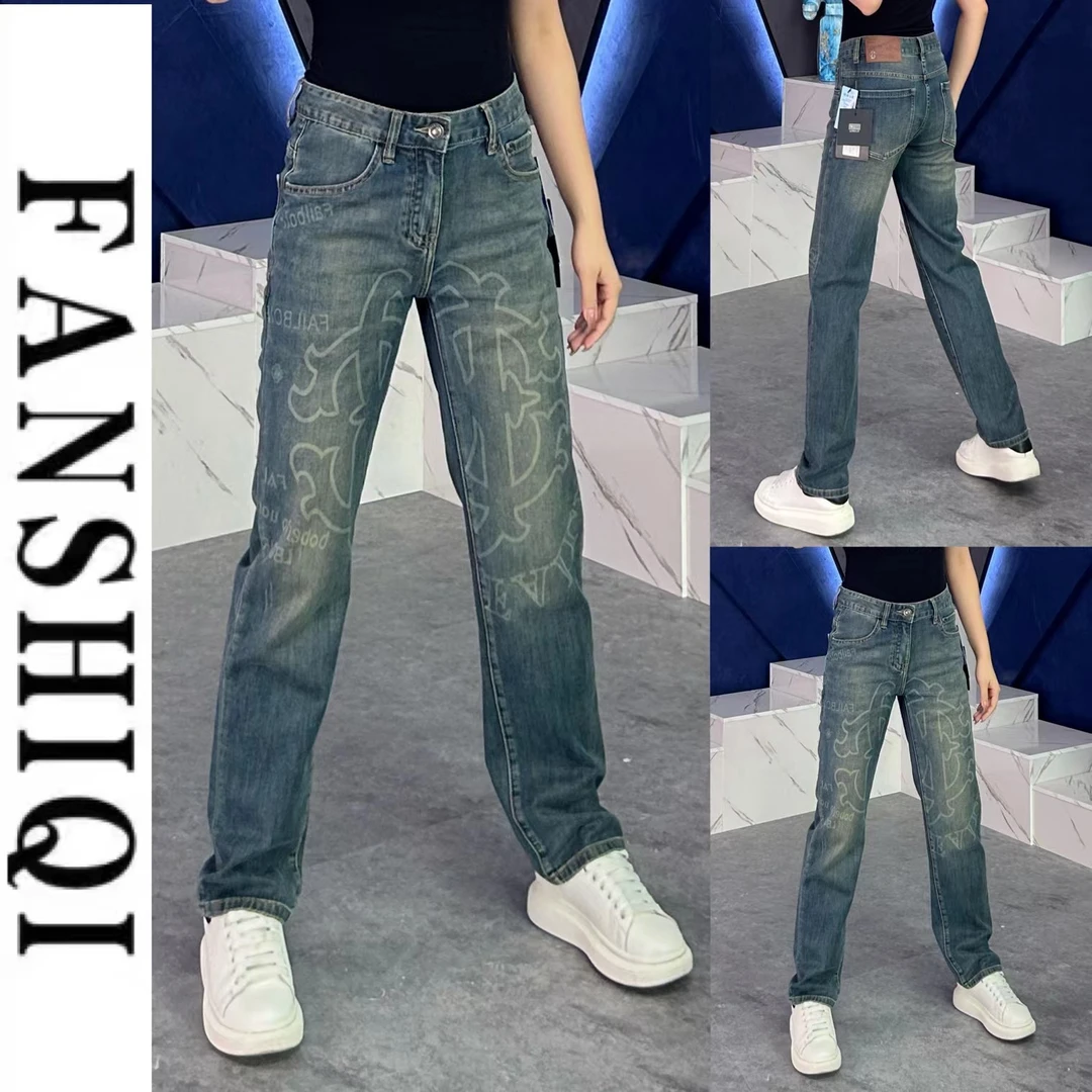 2024夏季男士重工设计复古薄款牛仔裤精梳棉微直筒修身牛仔裤3126