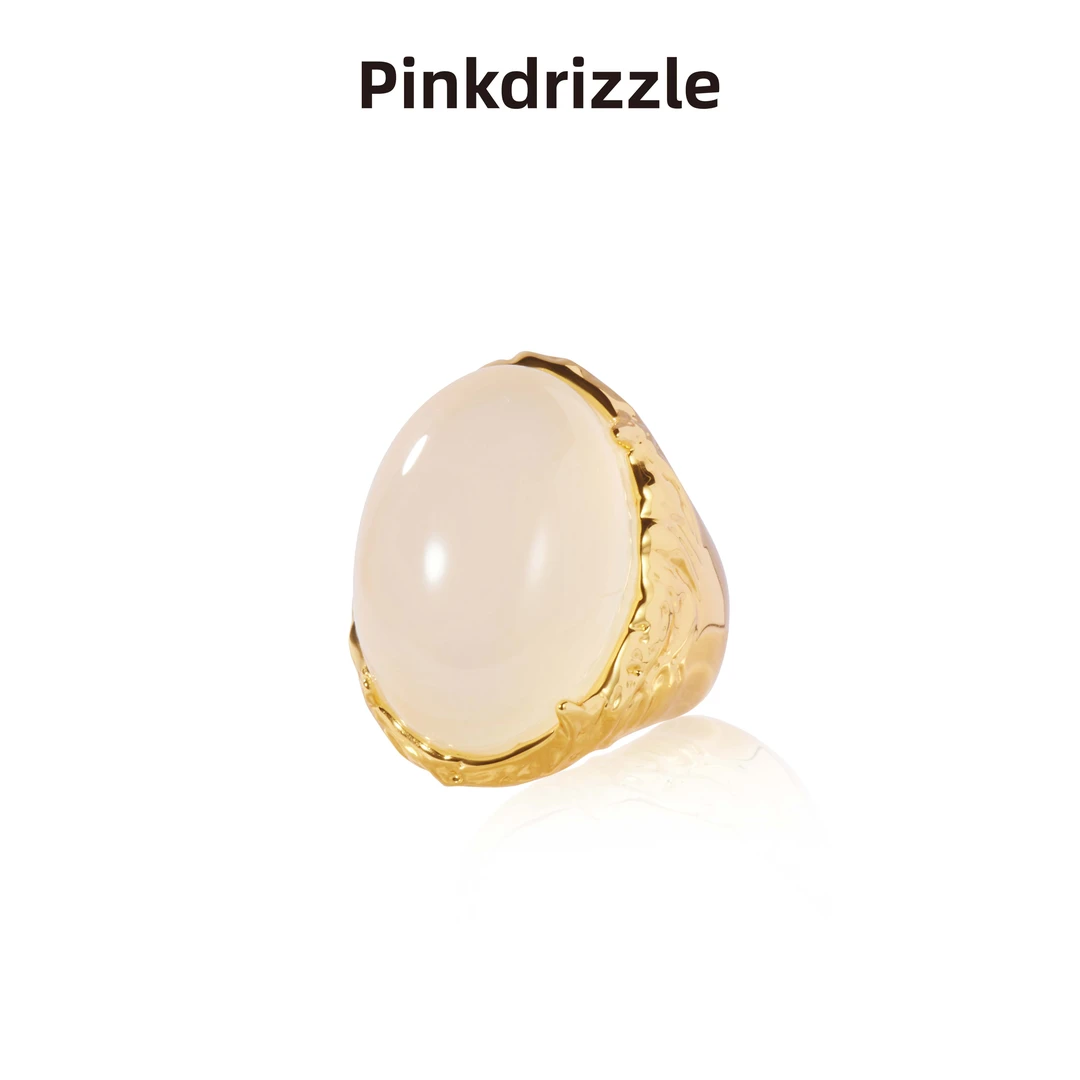 Pinkdrizzle 铜合金戒指 午梦千山戛玉敲冰戒指气质复古轻奢