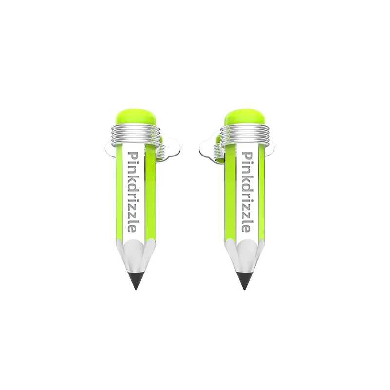 铜合金珐琅耳饰 色彩派对梦幻荧光色铅笔耳饰彩色迷你