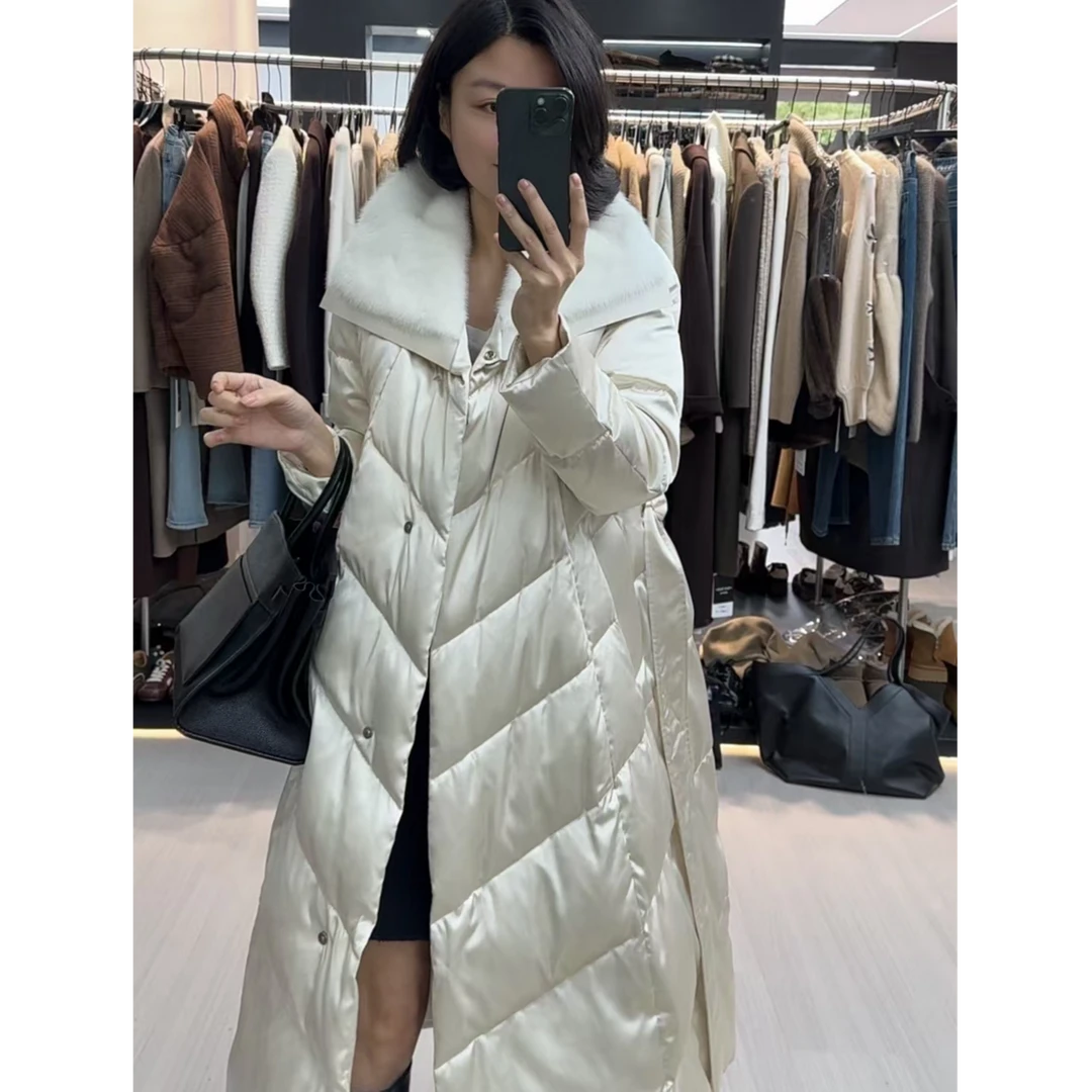 【TANTAN】时尚韩版冬季气质宽松百搭羽绒服#21(长款)