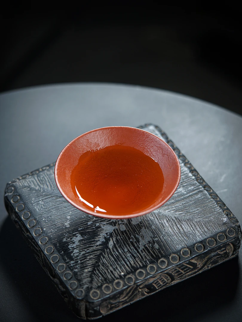 宜兴紫砂 精品紫砂杯 主人杯 品茗杯 全手工纯手工家用朱泥斗笠杯