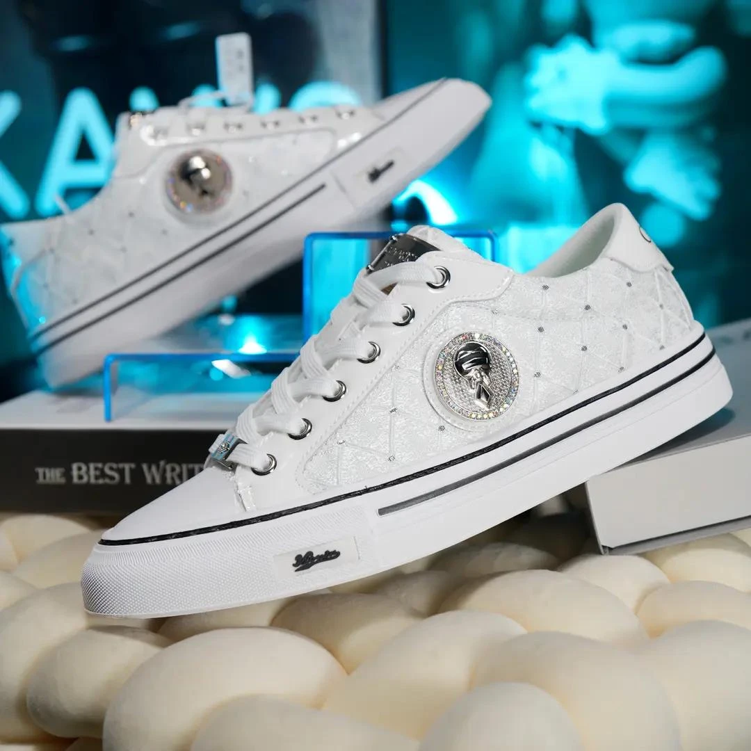 【手工定制版】酷奇男鞋新款夏季小白鞋时尚休闲百搭轻奢经典板鞋男