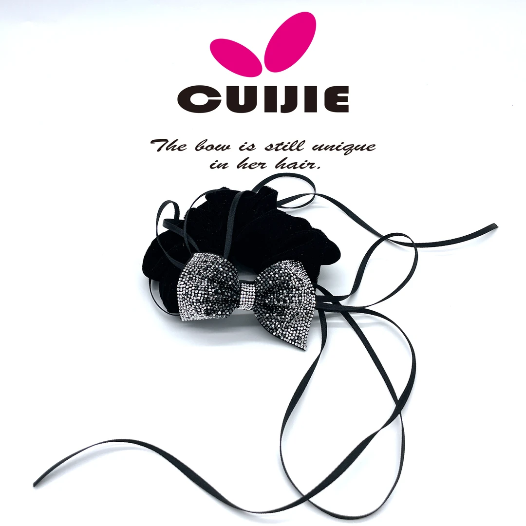 2024最新款H837韩版蝴蝶发圈发饰头饰简单大方高级感简约时尚气质