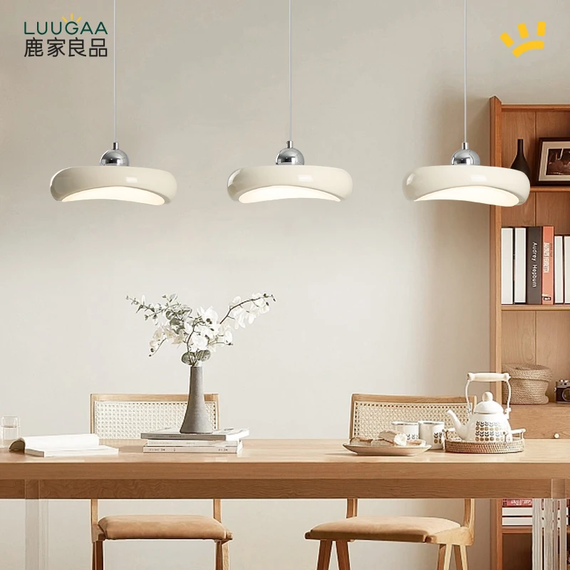 鹿家良品云团餐厅吊灯现代极简约奶油风2024新款吧台岛台吊灯餐桌