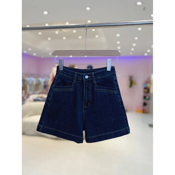 B韩国原单东大门夏季韩版百搭显瘦休闲牛仔短裤9118