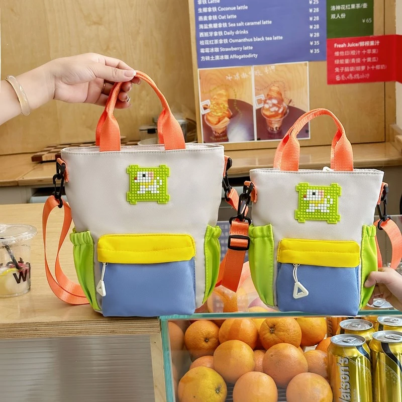 儿童ins亲子出游包斜挎包户外时尚单肩包水壶袋百搭随身包多功能