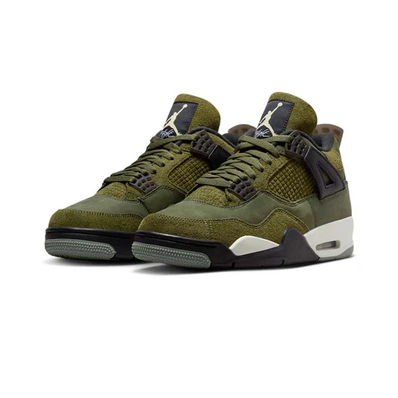 Air Jordan 4 AJ4军绿麂皮 复古高帮篮球鞋 FB9927-200