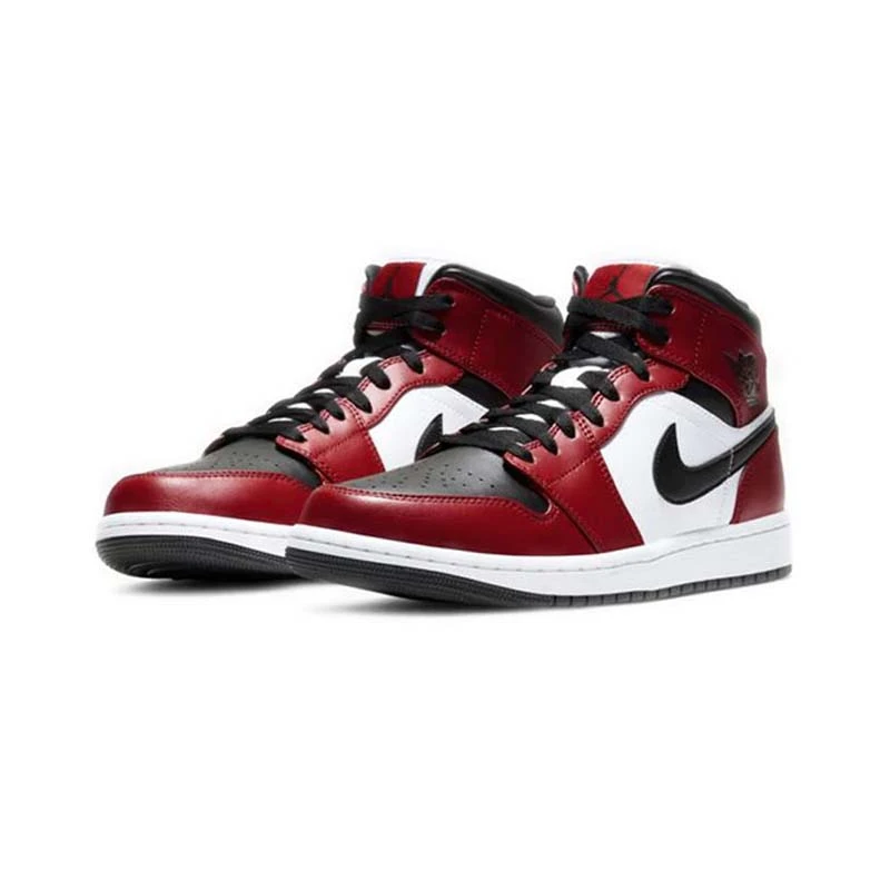 Air Jordan 1 AJ1 黑红脚趾 芝加哥 男子 中帮篮球鞋554724-069