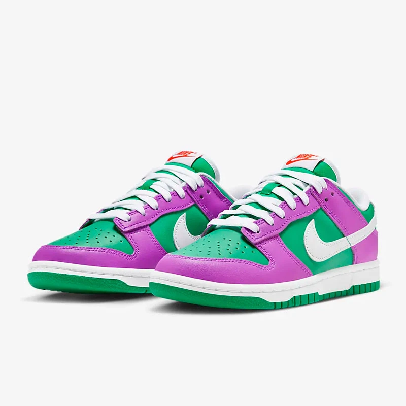 Nike Dunk Low 白绿紫绿撞色复古低帮休闲板鞋 FD9924-311