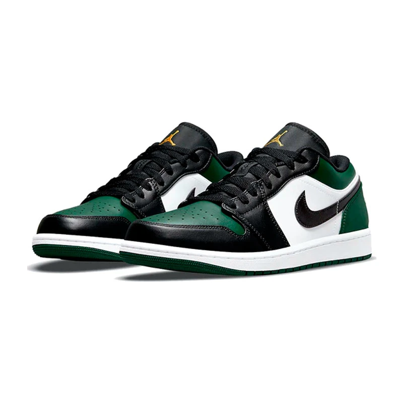 AirJordan1LowAJ1低帮黑绿复古男鞋绿色男款休闲篮球鞋553558-371