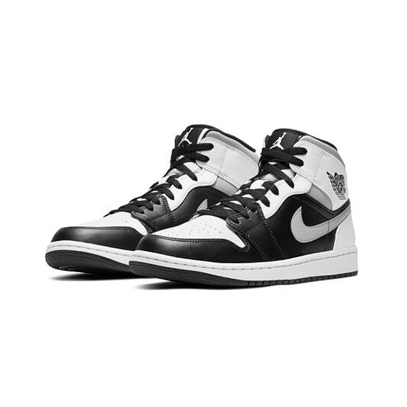 Air Jordan 1 Mid AJ1中帮黑白灰影子 男鞋 休闲篮球鞋554724-073