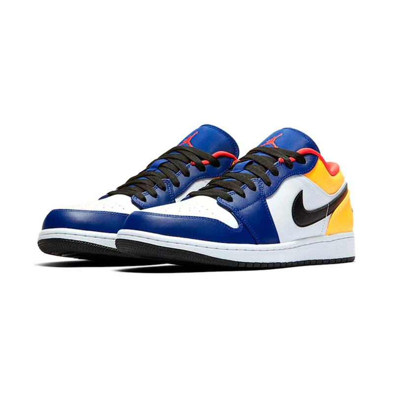 Air Jordan 1 Low AJ1 湖人 黑黄 复古低帮男子篮球鞋553558-123