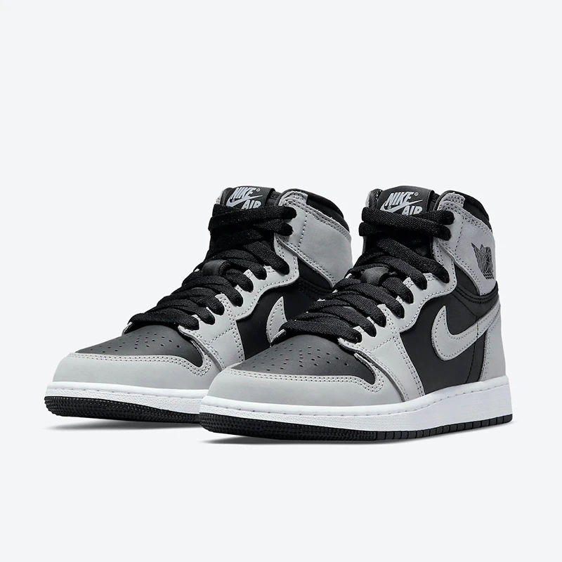 Air Jordan 1 High AJ1黑灰 影子2.0男女同款 篮球鞋 555088-035