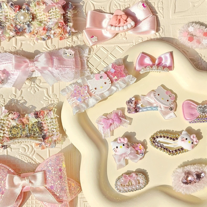 宠物专用发卡bb夹春季新款嫩粉色系蝴蝶结狗狗鼻梁夹胎毛夹梳夹猫