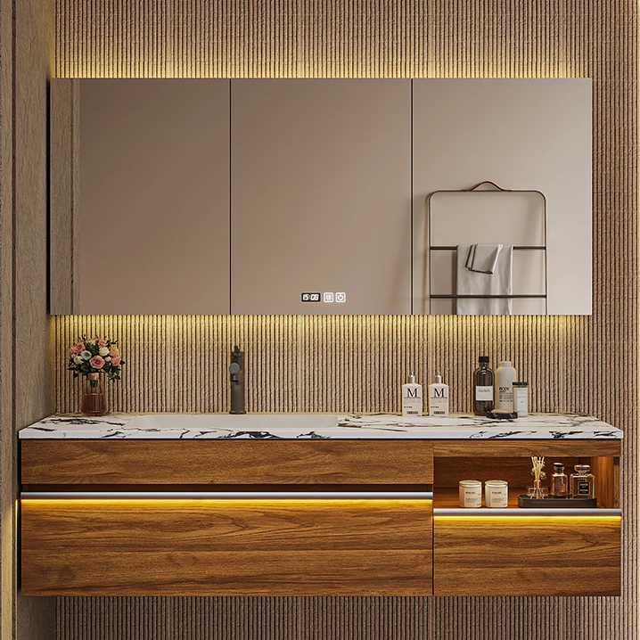 亿旋卫生间洗漱台洗手池定制浴室柜QY075