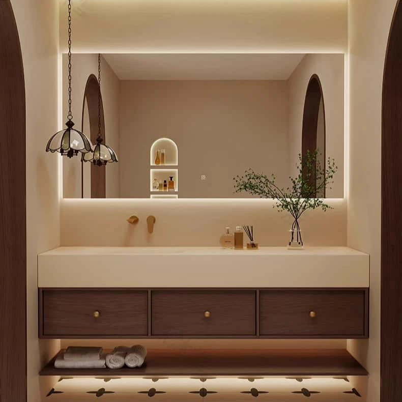 亿旋卫生间洗漱台洗手池定制浴室柜洗手盆QY082