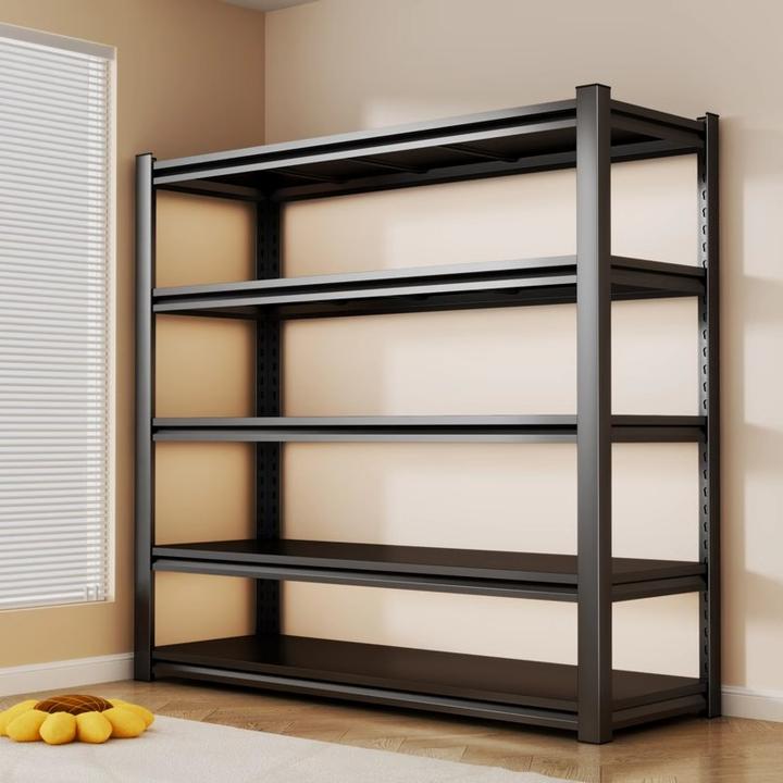 加厚货架多层置物架落地仓库阳台杂物间储物架商用超市角钢收纳架