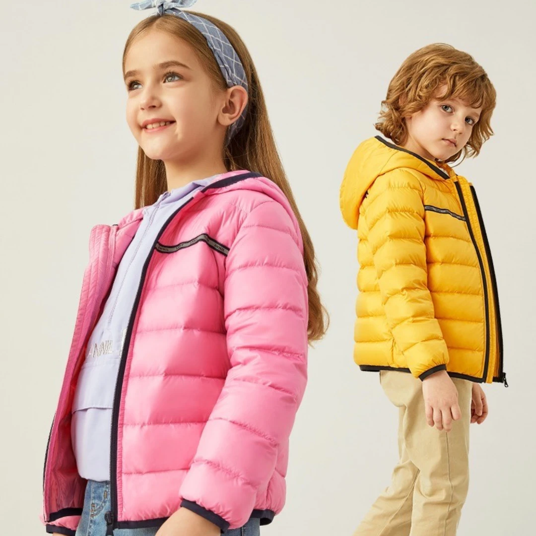 安奈家童装童品推荐男女童轻薄羽绒服秋冬装新款5308亲子短款外套
