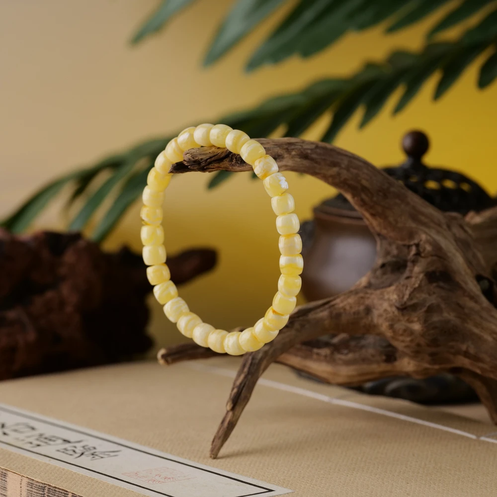 【任厂长】7mm蜜蜡妖纹直切珠手串（MBB653）多样性发，发一件