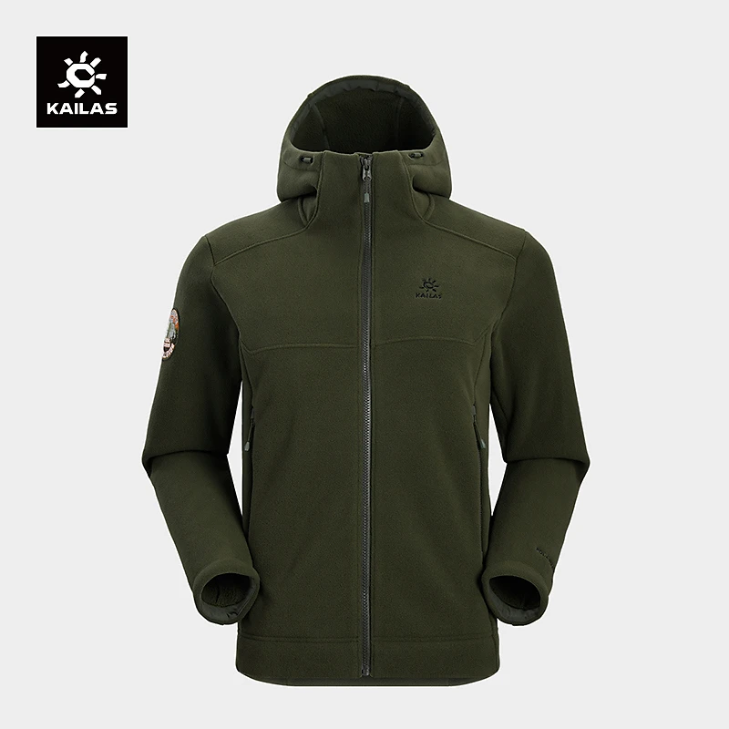 KAILAS凯乐石户外运动男款抓绒衣透气防静电卫衣立领保暖套头外套