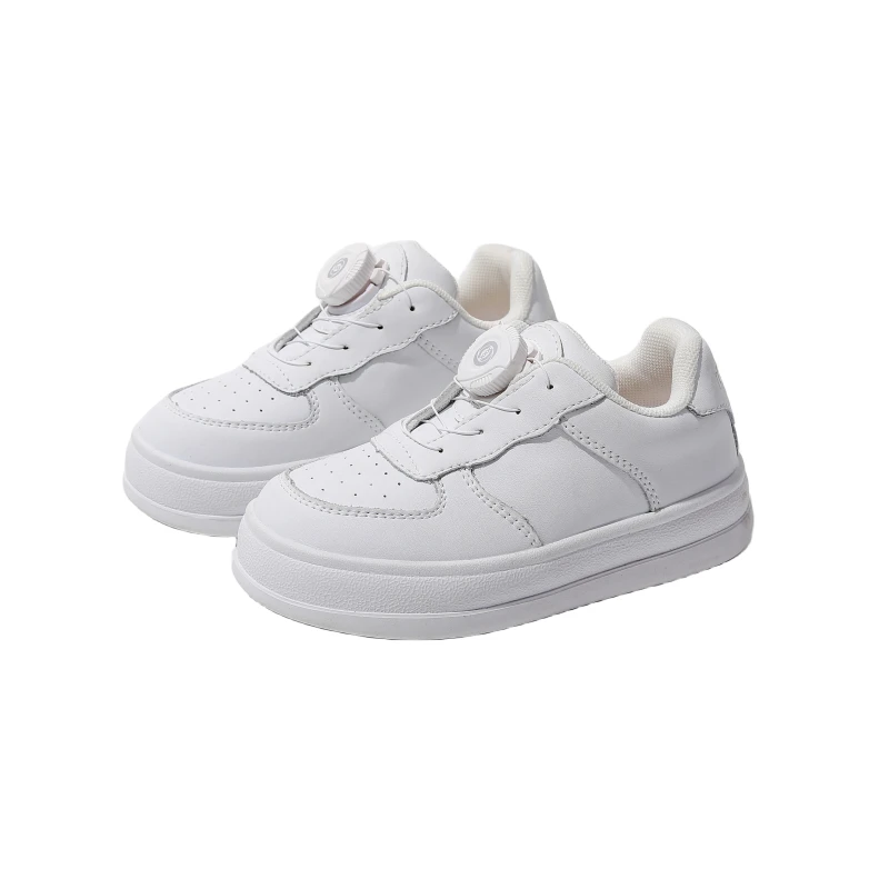 【LOOKBABY】儿童低帮旋转纽扣板鞋加绒休闲鞋2891