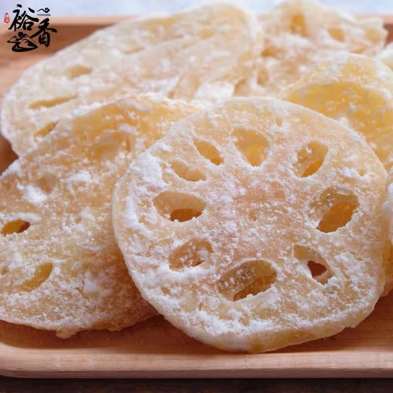 潮汕特产冰糖莲藕片办公休闲莲藕糖 结婚糖果脯蜜饯散装休闲零食