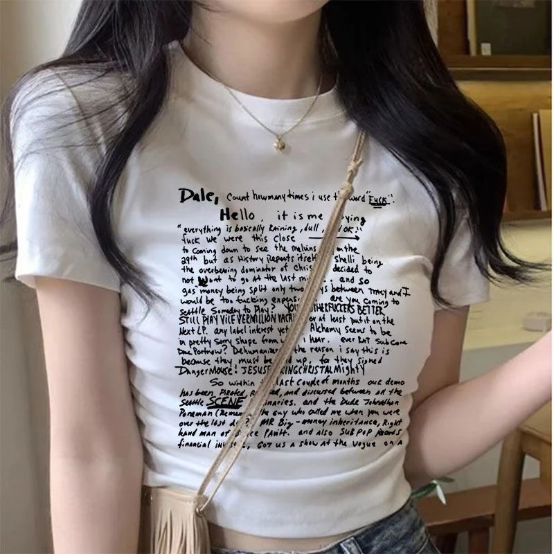 纯欲短袖t恤女2025新款夏季设计感修身显瘦纯色短款褶皱上衣ins