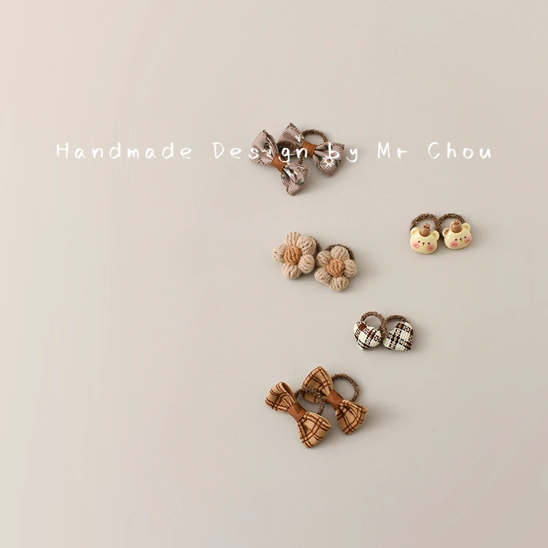 婴儿发绳不伤发宝宝拇指发圈儿童蝴蝶结头绳发饰女童扎头皮筋头饰