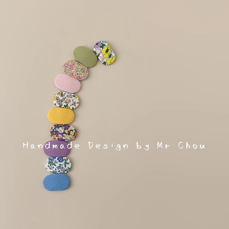 韩版宝宝diy手工小发夹婴儿头饰椭圆BB夹夹头发发卡儿童夹子发饰