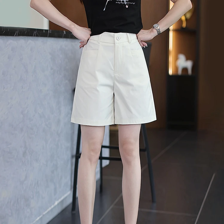 夏季时尚百搭潮流休闲运动户外青春显瘦冰丝通勤五分短裤7851